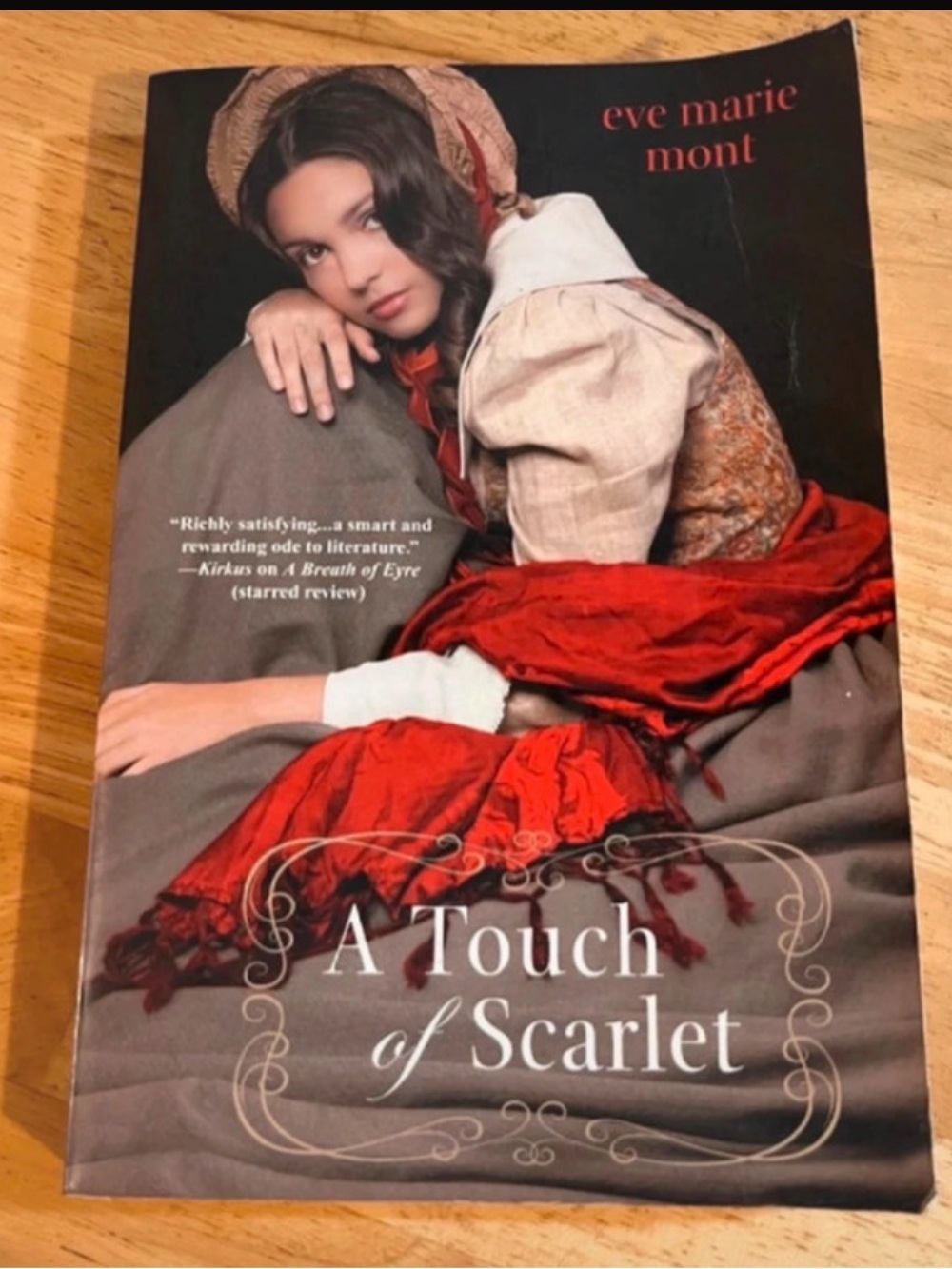 'A Touch of Scarlet' Red Cover Decorative Book